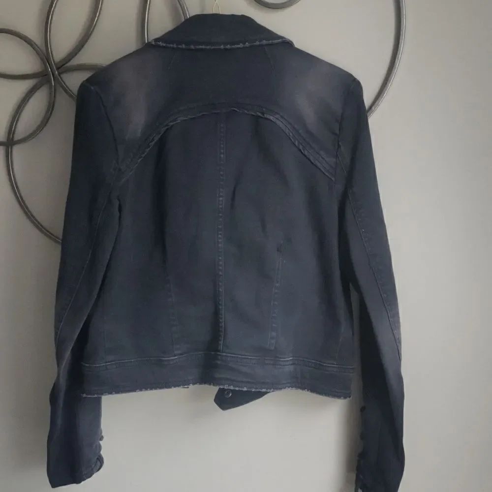 Free People charcoal denim jacket - Picture 8 of 9